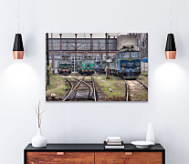 Obraz Vlaky na železnici